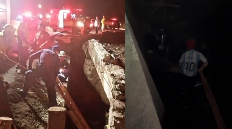 Vídeo: Cadeirante cai em rio ao tentar evitar atropelamento e é salvo por herói anônimo em SC