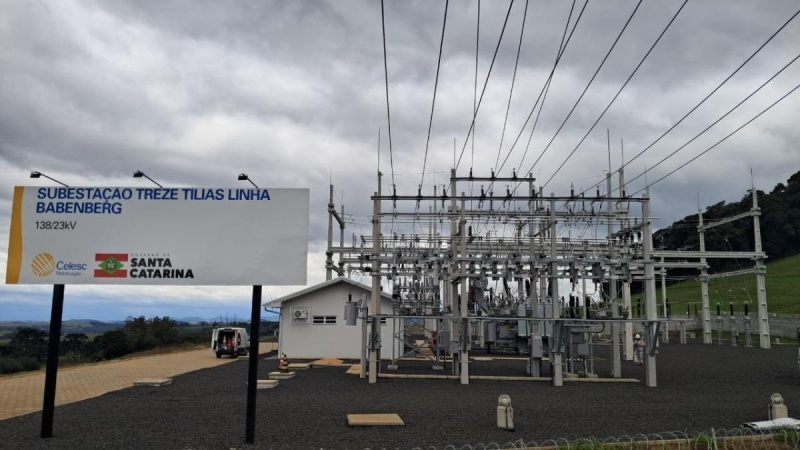 Inauguração da nova Subestação da Celesc em Treze Tílias acontece na terça-feira (23)