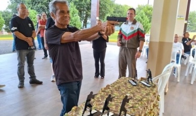 Veteranos da Polícia Militar participaram de confraternização em Caçador
