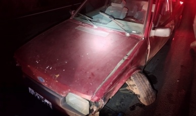 Após acidente de trânsito em Treze Tílias homem de 23 anos foge do local do acidente