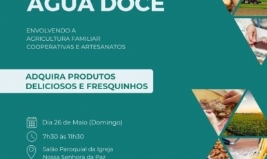 Água Doce promove neste domingo mais uma edição da Feira Livre