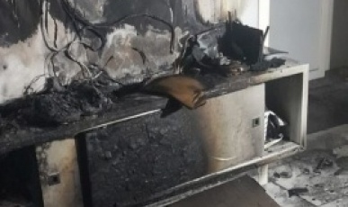  Incêndio atinge casa em Xaxim, na noite de quinta-feira