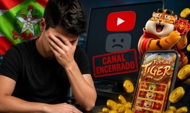 Youtuber catarinense perde canal após divulgar 'Jogo do Tigrinho'