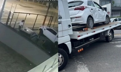 VÍDEO: Criminosos furtam 9 veículos de revenda em SC