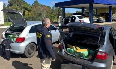 Comboio com 360 quilos de maconha é interceptado pela PRF em Joaçaba