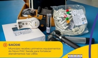 Macieira recebe primeiros equipamentos do Novo PAC Saúde para modernizar atendimento na Atenção Primária