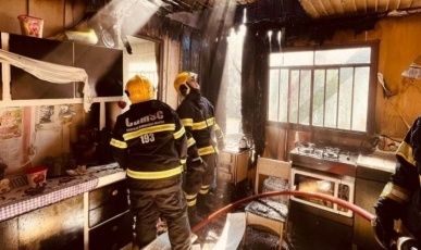 Bombeiros alertam para aumento de incêndios em residências durante o inverno em SC