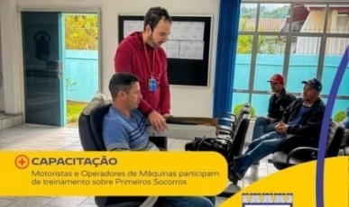 Servidores de Macieira recebem treinamento de Primeiros Socorros