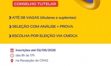 Prefeitura de Macieira prorroga inscrições para o processo suplementar do Conselho Tutelar