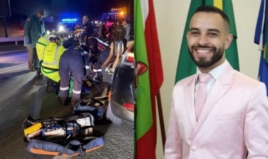 Vice-prefeito de Lages se envolve em grave acidente após tentativa de fuga
