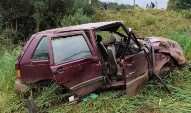 Mulher de 59 anos morre no hospital após capotamento em Fraiburgo na SC-355