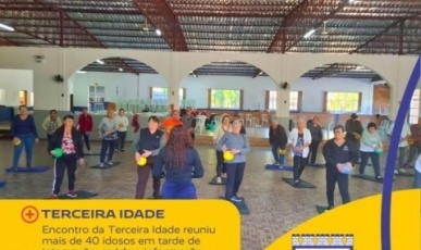 Encontro da terceira idade reúne mais de 40 idosos em Macieira com foco em saúde e bem-estar