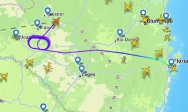 Neblina impede pouso de avião no Oeste e aeronave é desviada