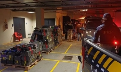 Motorista de Caçador é preso com mais de 4 toneladas de maconha