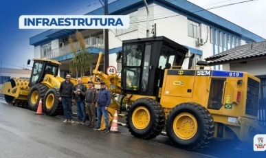 Água Doce recebe motoniveladora e rolo compactador para reforçar os serviços de infraestrutura