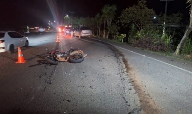 Acidente tira a vida de motociclista no Oeste