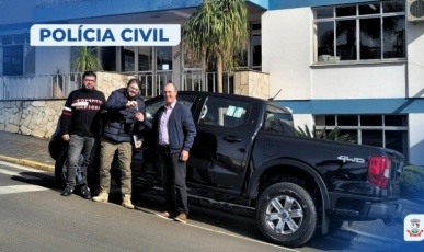 Polícia Civil recebe nova viatura para reforçar segurança pública em Água Doce