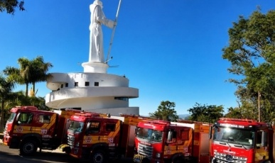 Novas viaturas reforçam estrutura dos bombeiros na região de Joaçaba