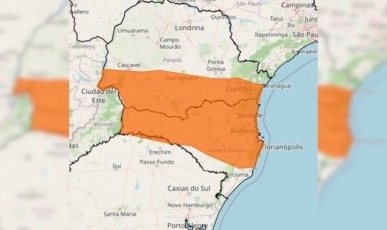 INMET emite alerta de perigo para temporais no Oeste de SC