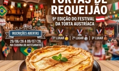 Festival da Torta Austríaca de Treze Tílias terá concurso inédito da melhor torta de requeijão