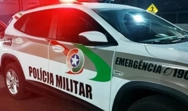 Jovem é detido pela PM após agredir a companheira em Catanduvas