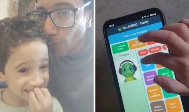 Amor que transforma: Pai catarinense cria aplicativo para conseguir se comunicar com o filho autista