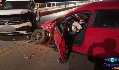 Motorista com sinais de embriaguez é detido após violenta colisão na ponte entre Capinzal e Ouro