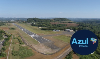 Azul Conecta avança em licitação para voos em Joaçaba e anuncia compra de novas aeronaves maiores