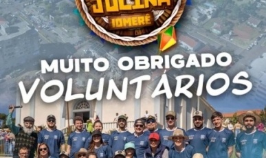 Voluntários são homenageados após realização da 39ª Festa Julina de Iomerê